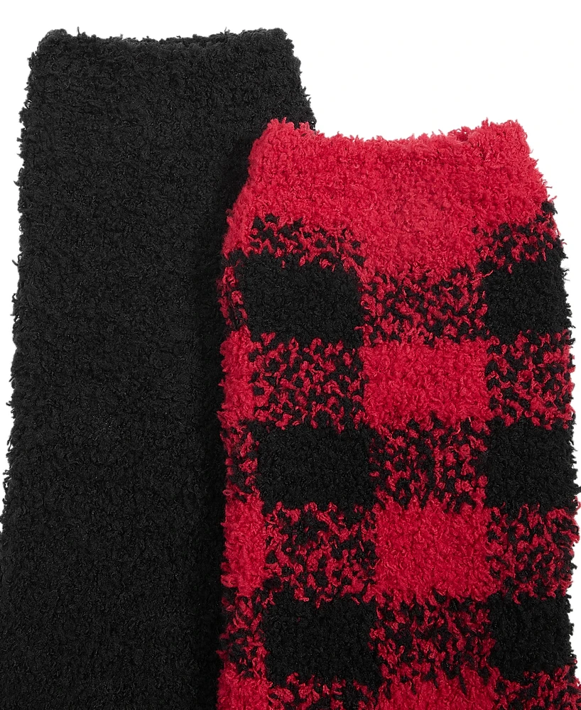 Charter Club Women's 2-Pk. Fuzzy Butter Socks