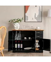Buffet Sideboard Kitchen Cupboard Storage Cabinet with 2 Drawers & 3 Doors