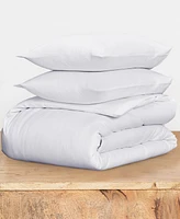 Luxury 3-Piece King Striped Duvet Cover Set