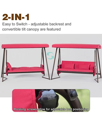 600lb Capacity Swing Chair with Cozy Mesh Seat
