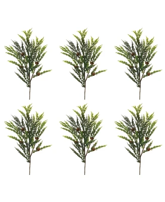 Slickblue Set of 6 Pine Sprays for Seasonal Decor