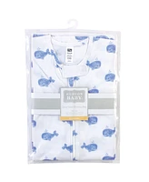 Hudson Baby Boys Snug Cotton Jersey Sleep Sack with Full Sleeves
