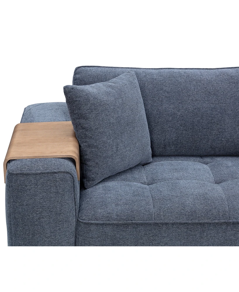 Nycolle 5-Pc. Modular Fabric Sectional with 2 Consoles, Created for Macy's