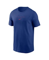 Nike Men's Royal Texas Rangers Large Logo Back Stack T-Shirt
