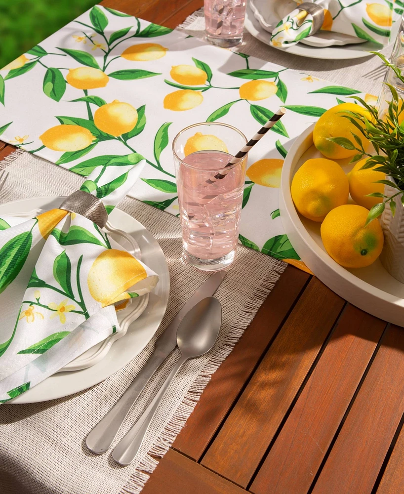 Design Imports Outdoor Table Runner 14x108