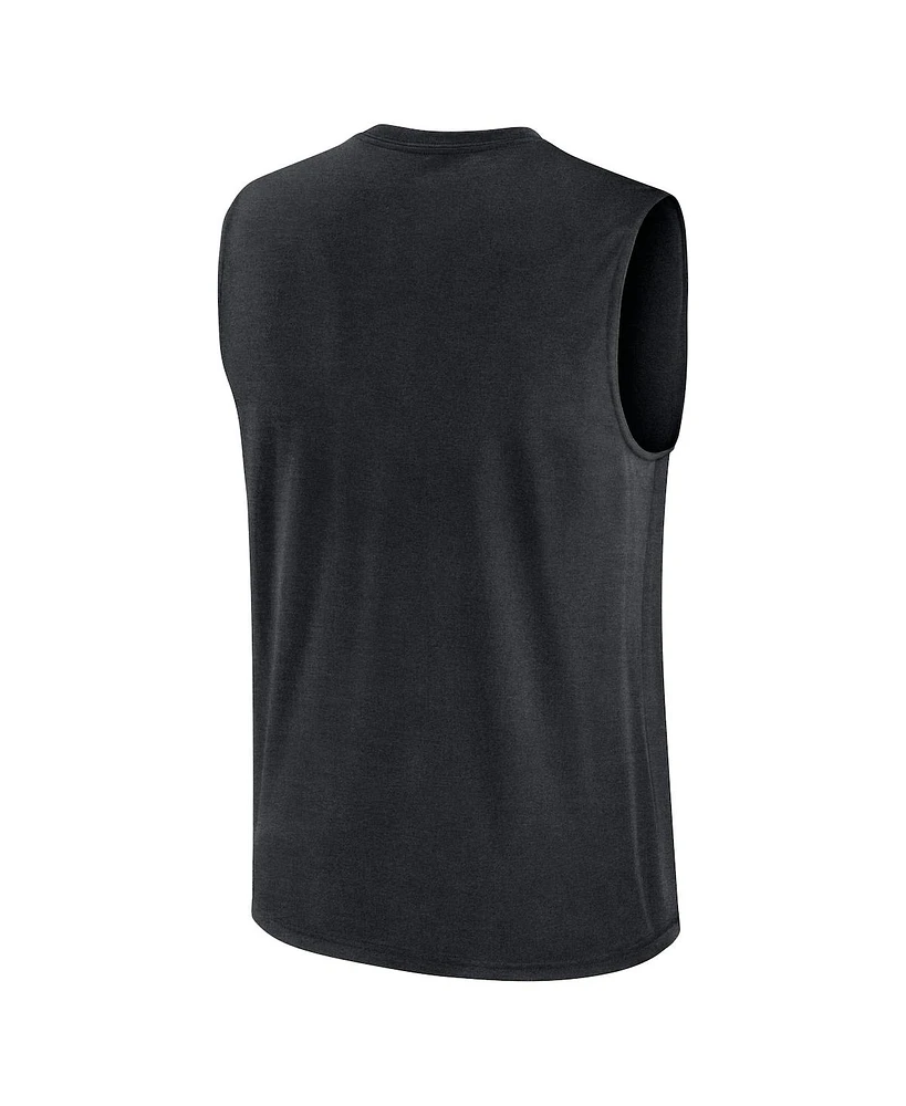 Nike Men's Black Ohio State Buckeyes Primetime Legend Lock Up Performance Muscle Tank Top
