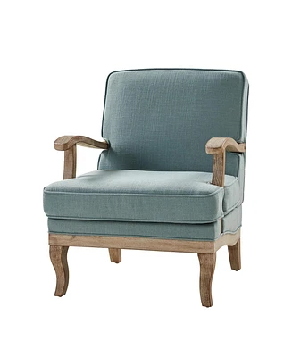 Rinaldo Wooden Upholstered Armchair with Legs