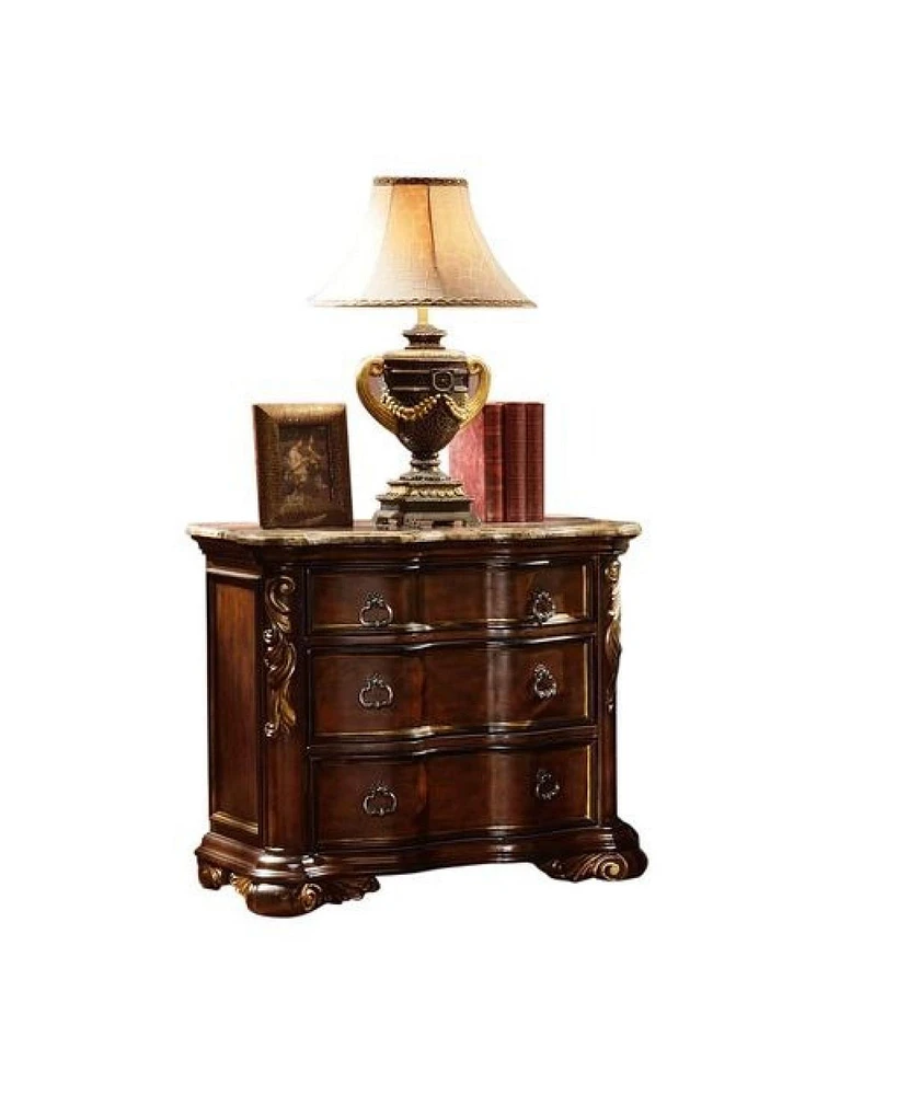 Bella Nightstand Dark Walnut
