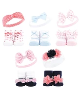Hudson Baby Infant Girl 20Pc Headband and Socks Giftset