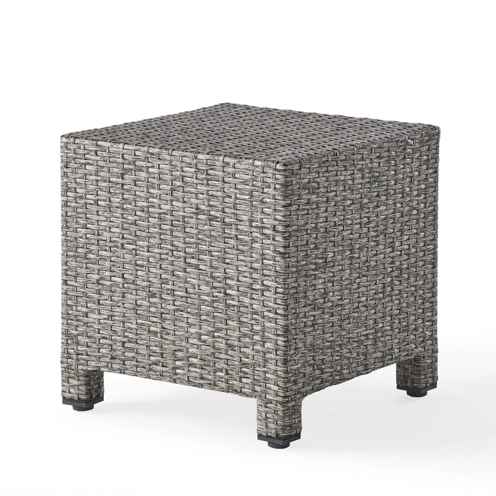 Polyethylene Rattan Cube Side Table Durable, Versatile, No Assembly