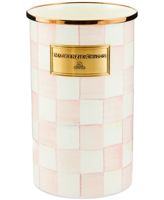 Mackenzie-Childs Rosy Check Enameled Steel Utensil Holder
