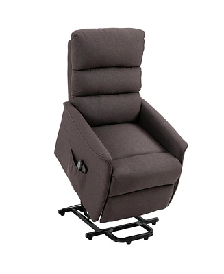 Homcom Electric Power Lift Recliner Chair for Elderly with Remote