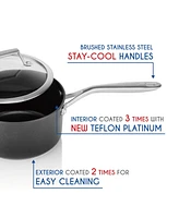 Techef - Onyx Collection - 2 Quart Saucepan with Cover