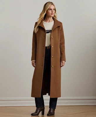 Lauren Ralph Lauren Women's Single-Breasted Stand-Collar Maxi Coat