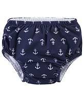Hudson Baby Boys Swim Diapers, Whale Anchor, 12-18 Months