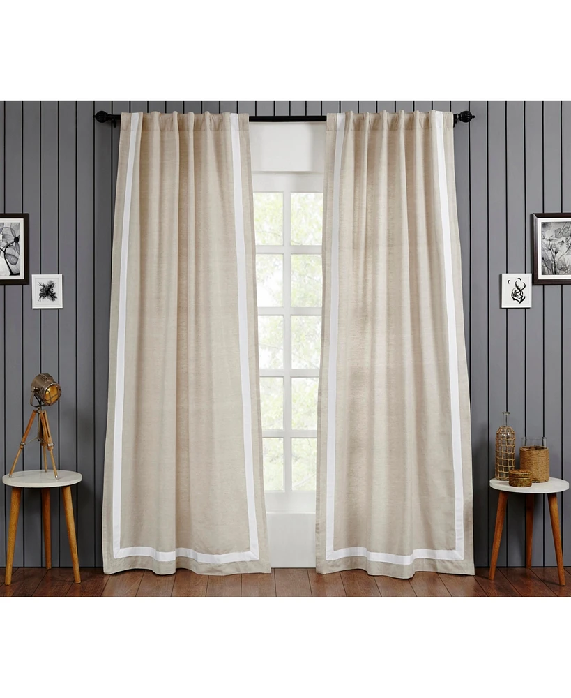 Ihi Home Amalfi Linen Cotton Curtain Panel