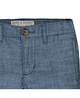 Hope & Henry Big Boys Chambray Suit Pant
