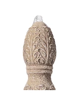 Domanico 57" High Large Italian Indoor Outdoor Decor Sand Stone Floor Fountain Waterfall 3-Tier Standing Basin Cascading Water Feature for Outsid