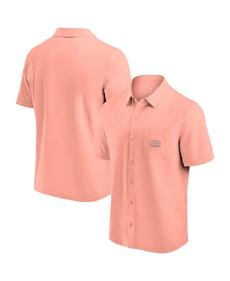 Fanatics Men's Coral San Francisco 49ers Front Office Button-Up Shirt