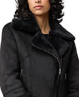 Soia & Kyo Women's Phoebe Faux Sherpa Coat
