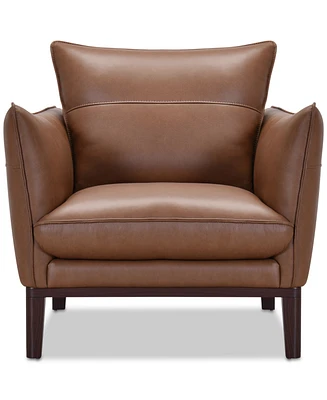 Kettner 34" Leather Chair, Created for Macy's