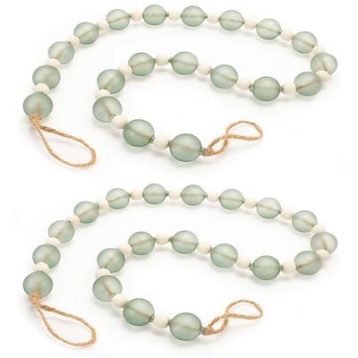 Slickblue Set of 2 Bead Garlands – Versatile Decor for Festive and Seasonal Arrangements