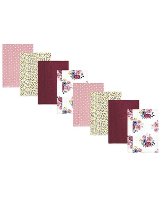 Hudson Baby Girls Flannel Burp Cloths