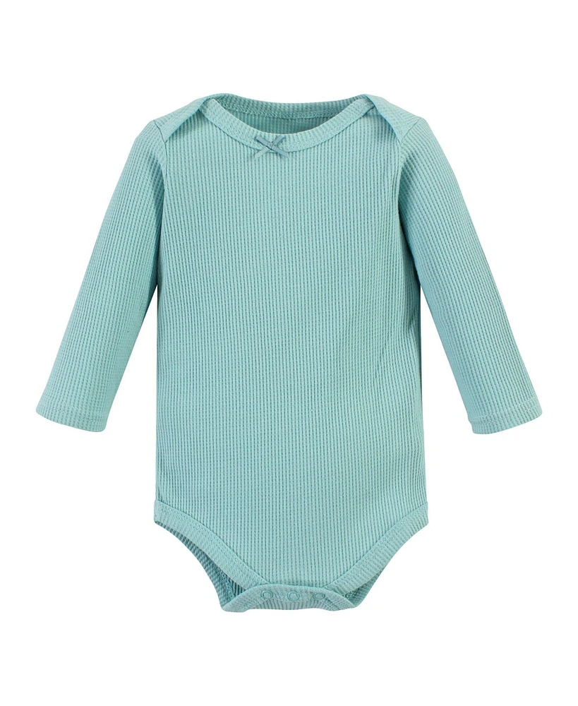 Hudson Baby Baby Girls Hudson Thermal Long Sleeve Bodysuits