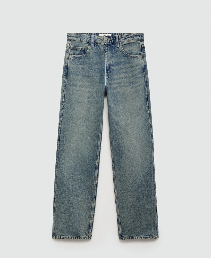 Mango Women's Mid-Rise Straight Jeans