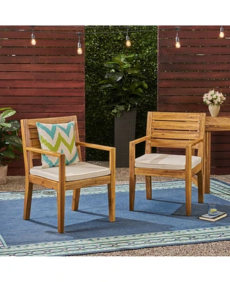 Nestor Acacia Wood Dining Chair, Beige