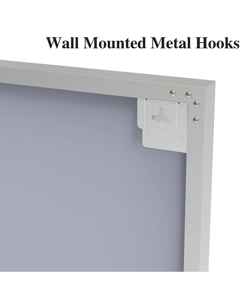 60x36" Oversized Rectangle Mirror with Removable Tray
