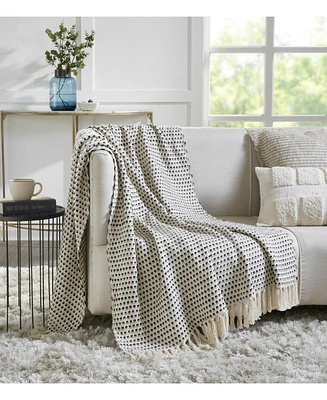Ihi Home Kennedy Woven Throw Blanket I 50"x 70"