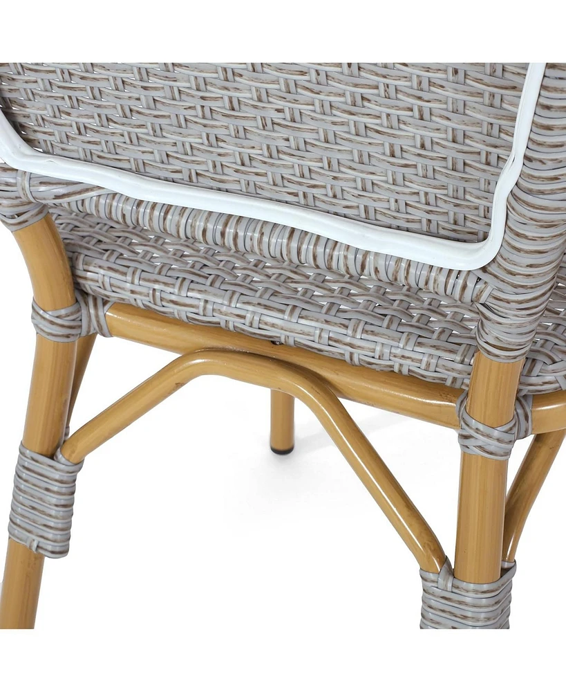 Outdoor Cafe Accent Chair Set (Set of 2)