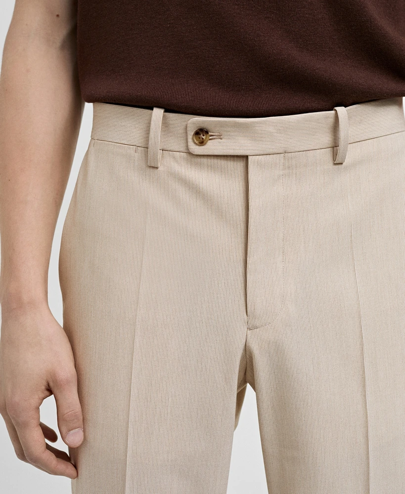 Mango Men's Stretch Fabric Slim-Fit Suit Pants
