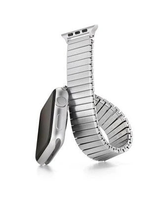 Speidel Twist O Flex Band Compatible For Use With The Apple Watch Series 1 8 38 40 41mm In Silver Size 16
