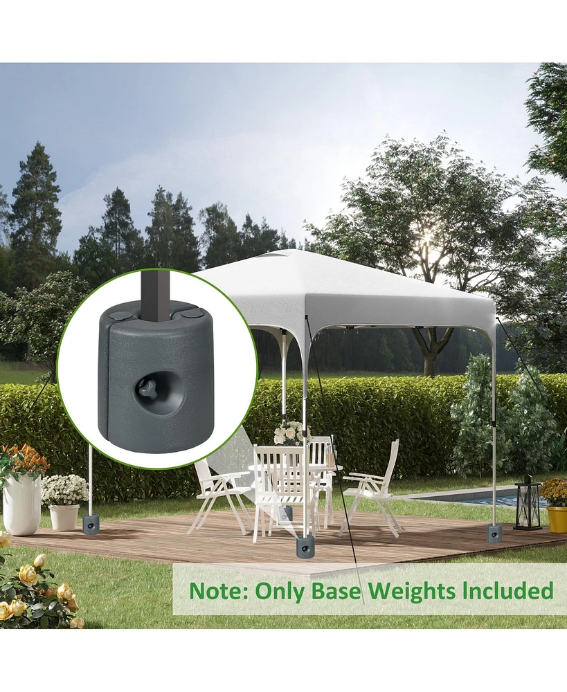Outsunny Tent Weights Set of 4 for Pop up Canopy, 104LBS