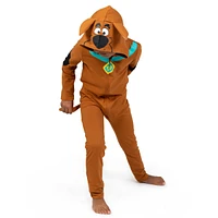 Scooby Doo Little Boys Scooby-Doo Zip Up Cosplay Coverall Newborn to Adult (0-6 Months - 2XL