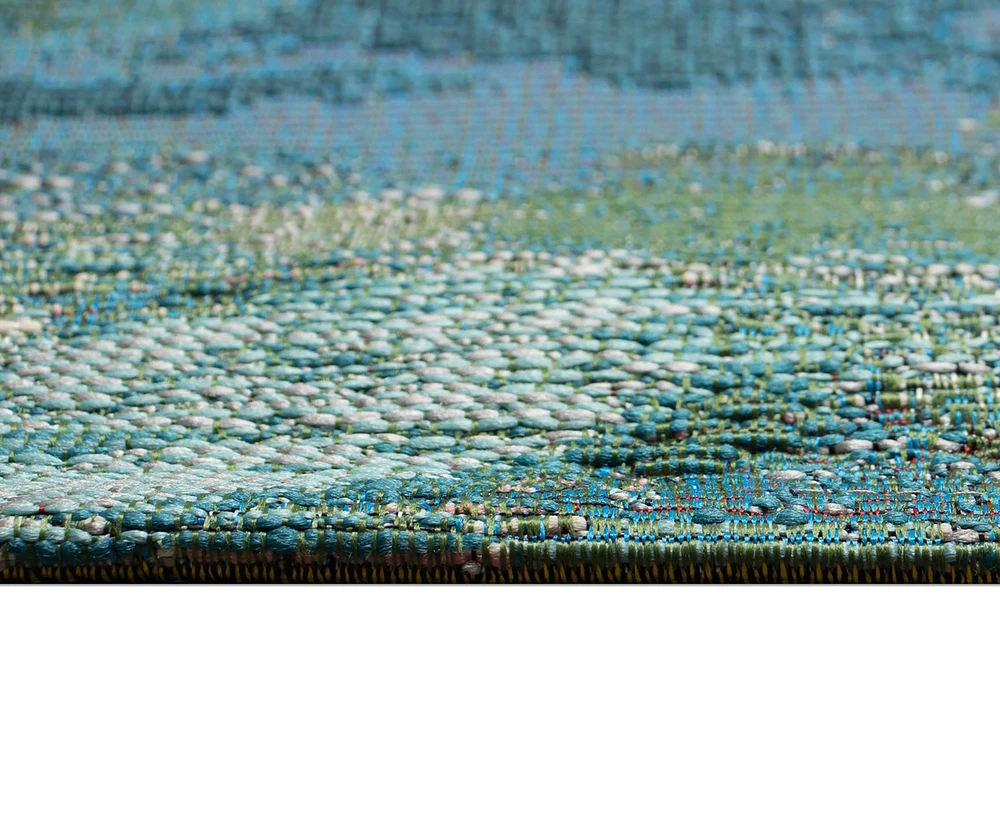 Liora Manne' Marina Watercolor Pond 3'3"x4'11" Area Rug
