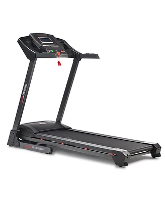 Sunny Health & Fitness Premium Smart Treadmill with Auto Incline, Speed Buttons, Double Deck Technology, Digital Performance Display, Bmi Calculator a