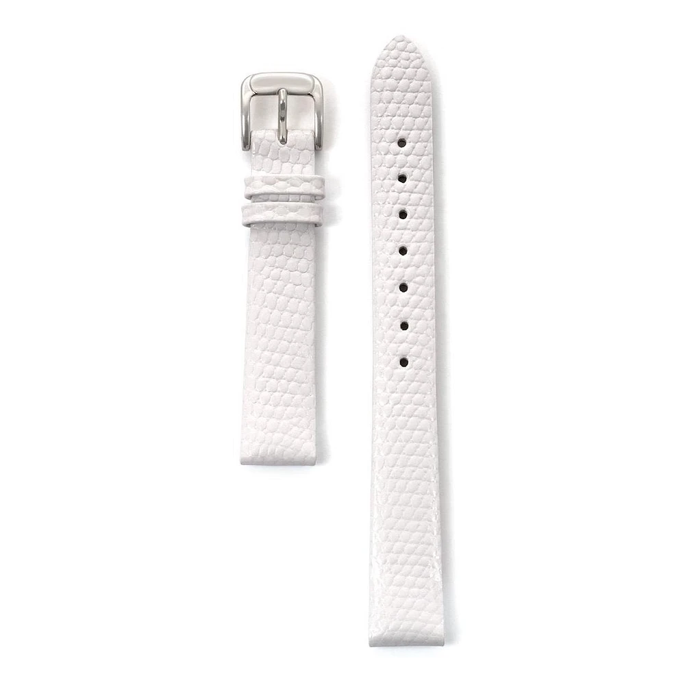Speidel Ladies Lizard Grain Band 12mm White