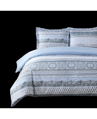 Egyptian Linens Medallion 100% Cotton Duvet Cover Set, Twin/Twin Xl