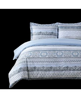 Egyptian Linens Medallion 100% Cotton Duvet Cover Set, Twin/Twin Xl