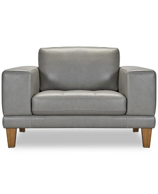 Niebee 52" Leather Chair, Created for Macy's