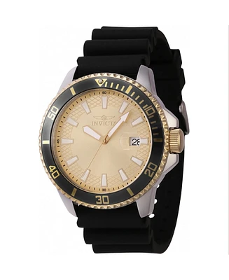 Invicta Men's Pro Diver Quartz 3 Hand Gold Dial Watch