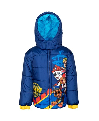 Paw Patrol Toddler Boys Zip Up Winter Coat Puffer Jacket