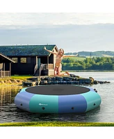 12 Feet Inflatable Splash Padded Water Bouncer Trampoline