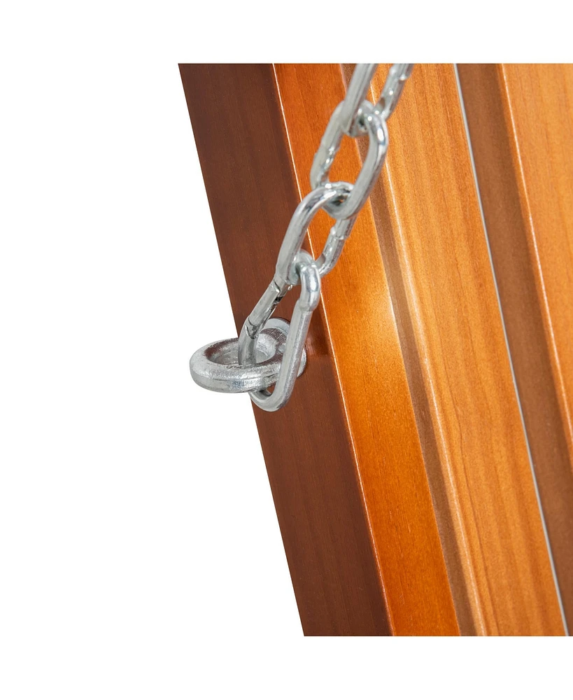 Front Porch Swing with Hanging Chains for Garden and Yard