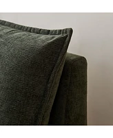 Armless Upholstered Accent Chair with Adjustable Backrest
