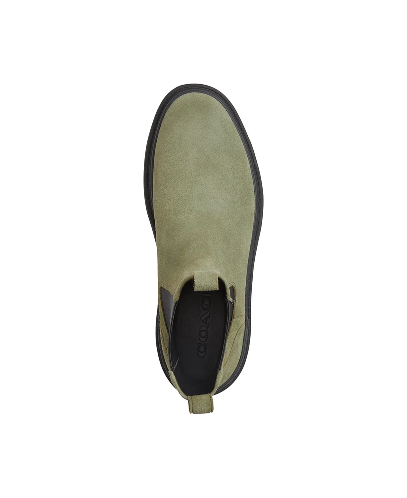 Coach Men's Colson Suede Pull On Chelsea Boot