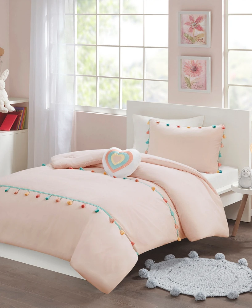 Intelligent Design Tessa Tassel 4-Pc. Comforter Set, Full/Queen